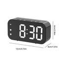 LED Mirror Table Clock Digital Alarm Snooze Display Time Desktop Electronic Table Clocks Desktop Clock