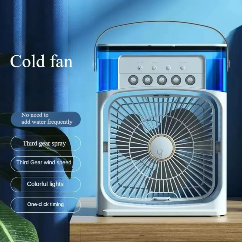 Summer Cooling Fan Desktop Humidifier New Five-hole Spray Fan USB Portable Practical Hydrocooling Indispensable Chiller Office