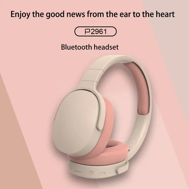 Erilles P2961 Hedset Hi-Fi Stereo Earphones Bluetooth Wireless Headset Gamer TYPE-C Hand Free Earbuds Blutooth Wired Headphones